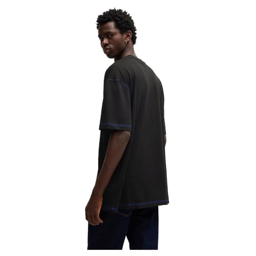 HUGO Mens Outline Logo Cotton T-Shirt2