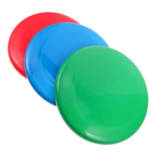 Disques volants Alipis en plastique résistant | Lot de 3 pièces colorées pour jeu de plein air