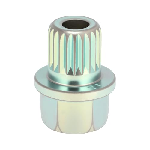 VekAuto Tuerca De Bloqueo De Rueda Para BMW Duradera Aleación De Acero Galvanizado 37/21Pt Tono Plateado Llave De Extracción De Tuerca Antirrobo