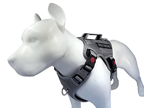 Albcorp-Working-Dog-Vest-Harness--No-Pull-Service-Dog-Vest--with-Reflective-Removable-Hook-and-Loop-Patches-for-Walking-Training-Hiking Working Dog Harness with Loop Patches