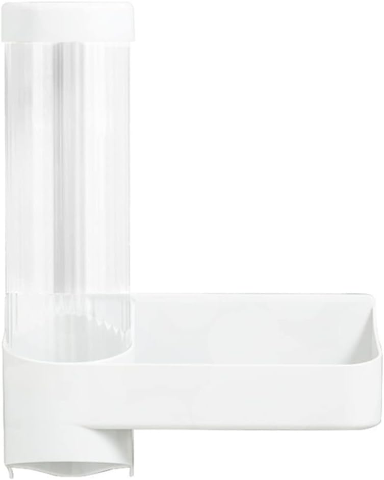 Disposable Paper Cups Holder for Water Dispenser Wall Mounted Automatic Cup Taker with Lid Storage Rack Container