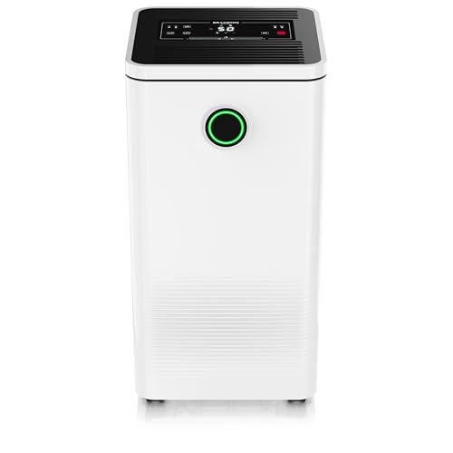 Brandson - Luftentfeuchter 10L mit Kompressor – Dehumidifier Raumentfeuchter elektrisch – 10 Liter / 24h – sehr leise - Schlafzimmer Bad Keller