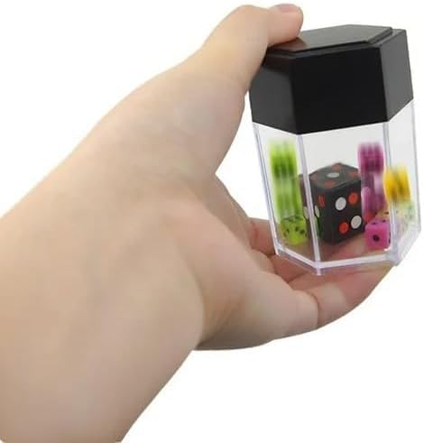 Clockjuan 1Set Multicolor Magician's Dice Props Explosion Magic Trick Dice Magic Prop Novelty Funny Toy Close-Up Performance Joke Prank Use Safety Convenient to Carry,Novelty and Gag Toys - Image 4
