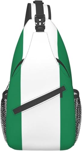 Mochila bandolera unisex negra de tamaño único