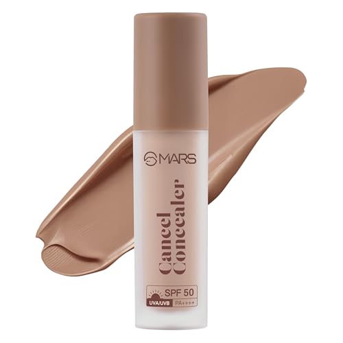 Image of MARS SPF50 PA++++ Cancel Concealer with Radiant Natural Finish (6.0 ml) (6.5-TOFFEE RADIANT) | Lightweight | Medium to High Coverage | Long-Lasting & Multi-Purpose | Crease Resistant
