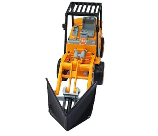 Braintastic Friction Powered Bulldozer Toy for Kids – Push and Go Plastic Construction Vehicle 1