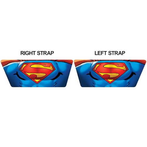 Superman Costume Unisex Adult Slides Adjustable Flip Flop Sandals Officially Licensed Hypd Slydr Switch™2