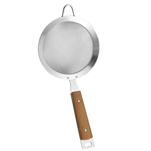 Hemoton Colher de Escumadeira de Gordura de Aço Inoxidável Malha Fina Coador de Óleo de Cozinhar Coa