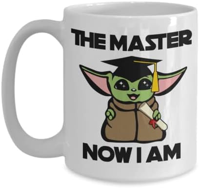 Masters Graduation Mug The Master Now I am Funny Cute MBA Idea College Grad 11 or 15 Oz. Ceramic Coffee Cup for Men Women image 4