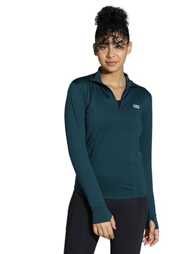 Image of Silvertraq Women's Athleisure Runner Zip Neck T-Shirt