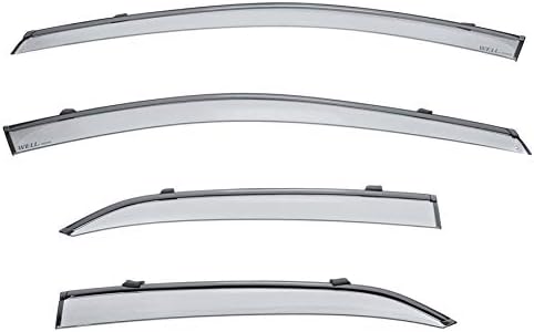 WellVisors Window Visors Wind Deflectors Compatible with Toyota Camry 2018-2024 with Black Trim Rain Guards 3-847TY055