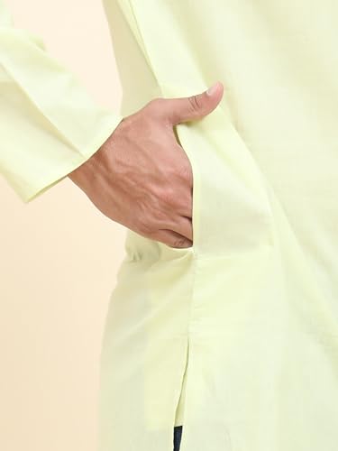 Image of SKAVIJ Mens Cotton Casual Wear Everyday Use Modern Kurta