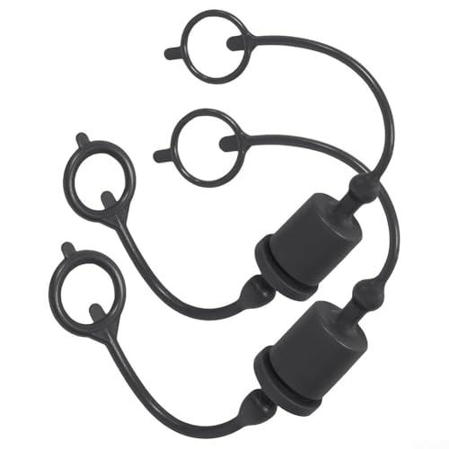 2 Set 1/2 Skid Steer Attachments, Hydraulic Coupler Hydraulic Quick Disconnect Fitting Dust Cap, ISO-A 7241 & ISO 5675 Hydraulic Quick Disconnects Port Fittings(Black)