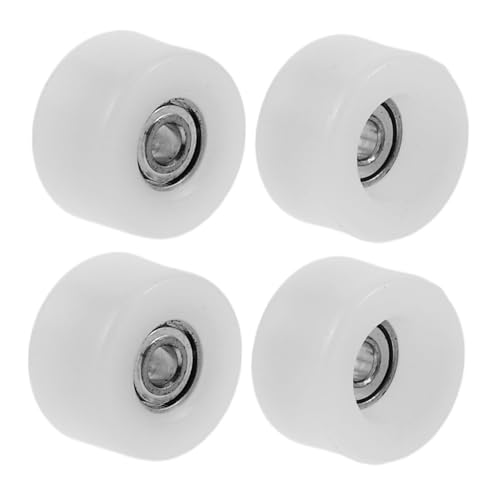 Vaguelly Wheels Set 4pcs Sturdy Mini Skateboard Bearings Skateboard Wheels Attractive Colors Easy to Replace
