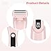 Women's 2-in-1 Electric Hair Remover Body Shaver, Rechargeable USB, Waterproof, Led Display, Multiple Attachments Included