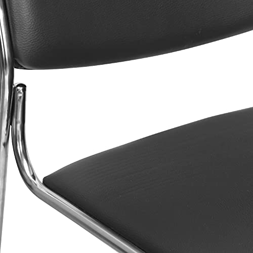 Image of Nilkamal Contract 01 Soft PVC Chair, Black