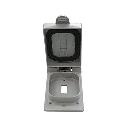 Cantex Rectangle PVC 1 gang Toggle Cover For Single Gang FS Type Box