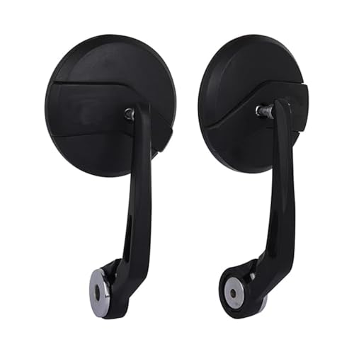 Image of Round Convex Rear View Side Mirrors Compatible For RE Classic Reborn | Continental GT | Interceptor | Meteor | Hunter | Super Meteor etc.