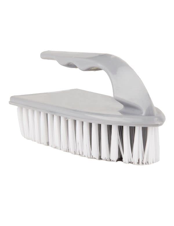 Regalo Bathroom Brush with Abrasive Scrubber for Superior Tile Cleaning, Iron Shape, Hard bristles (Grey) (B0BRCS75BP) Amazon Price History, Amazon Price Tracker