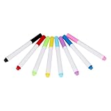 UTHCLO 8 Stück Whiteboard Stifte Klein Wasserbasierte Tinte Trocken Abwischbar Leuchtende...