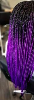African Synthetic Hair - Purple Black - Ombre