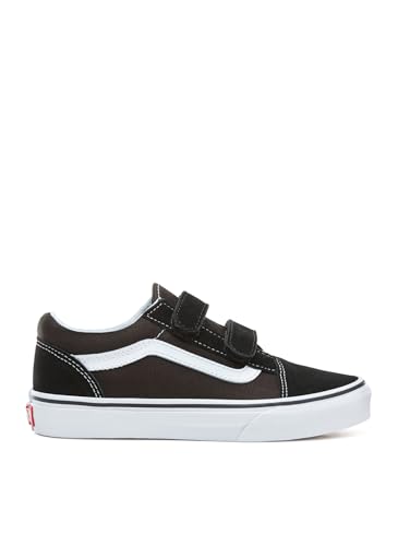 Vans K Old Skool V Vvhe6Bt, Baskets Mode Mixte Enfant - Noir (Black/True White), 34 EU (3.0 US)
