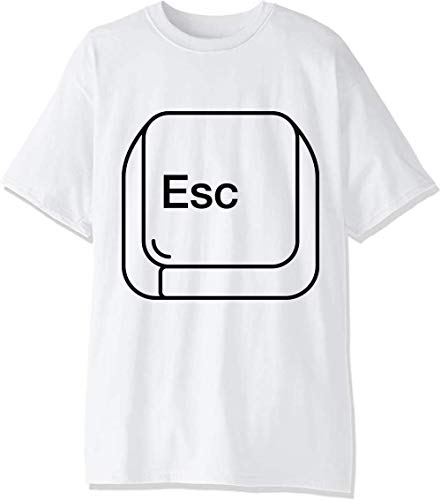 Escape Button Keyboard T-shirt homme - Blanc - Medium