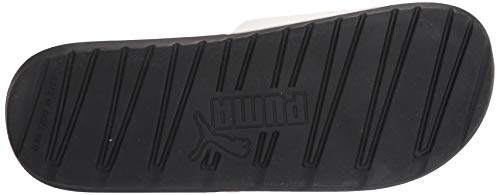 PUMA PUMA Men's Cool Cat Hook & Loop Slide Sandal, Black White Black, 12