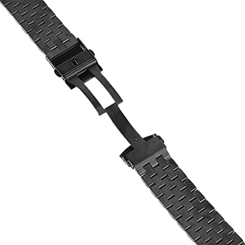 Bracelet de montre en maillons solides acier inoxydable de qualité