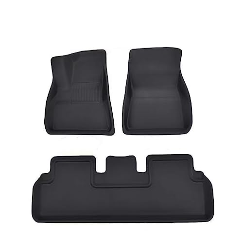 Tapis de sol caoutchouc Tesla Model 3 pour stopper la boue et protéger la moquette d'origine