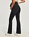 Ewedoos Maternity Pants for Women Stretchy Maternity Clothes Over The Belly Pregnancy Dress Work Pants with Pockets Black