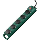 brennenstuhl supersolid h05vv-f Regleta de enchufes muy estable para montaje o colgado, instalación y fijación posible por ejemplo en pared, instalación rápida y fácil