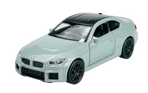 Welly BMW M2 G87 Coupe Grau ca 1/34-1/39 Metall Modell Auto Die Cast Neu im Kasten