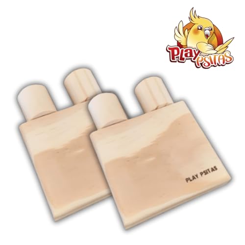Kit com 2 Plataformas de Descanso Play Psitas. 10cm x 9cm.