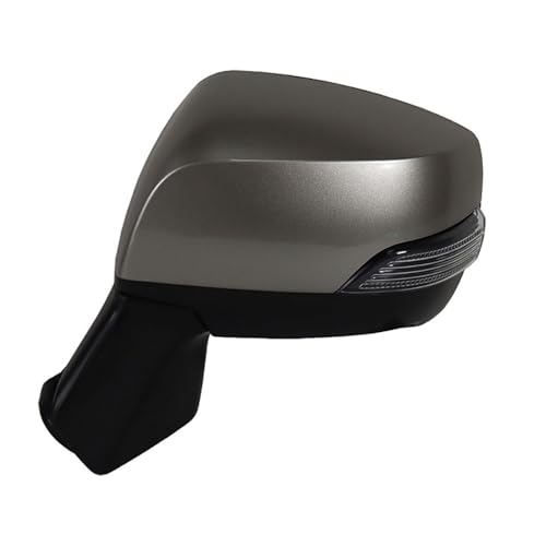 互換性あり2013-2017年式 スバル フォレスター 助手席側 シグナルライト付き ヒーター付きパワーミラー(Gold-Left)