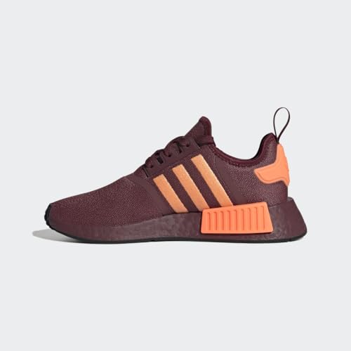 Image of adidas NMD R1 Shoes Women's, Burgundy, Size 6