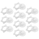 Homoyoyo 1 Set Plastic Fan Nut Cover, Electric Fan Nut Cap Table ner Cover Replacement Knob Repair Part for Household Standing Pedestal White