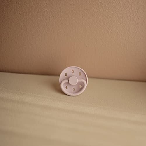 Frigg Moon Natural Rubber Baby Pacifier | Made In Denmark | Bpa-Free (Soft Lilac/Daffodil, 6-18 Months) 2-Pack #TOP1