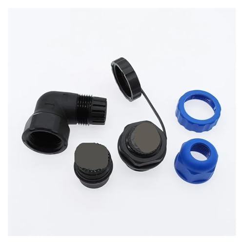 Conector angular SP20 de 14 pines con protección impermeable IP68 para conexiones seguras 5