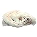 Mllkcao Peluche Chien Jouet Mignon Poupée en Peluche Réaliste Exquis Mignon Peluche Chien Jouets Finement Rempli Chance Chien Poupée sans Fin Histoire Blanc Dragon Poupée Mignon