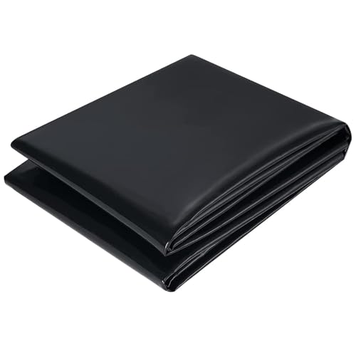 Hikrxya 3m x 4m Pond Liner - Heavy Duty HDPE Underlay Garden Fish Ponds Preformed Liners, Flexible Fish Pond Liner Membrane Lining for Fish Ponds Landscaping Feature Streams Fountains Garden