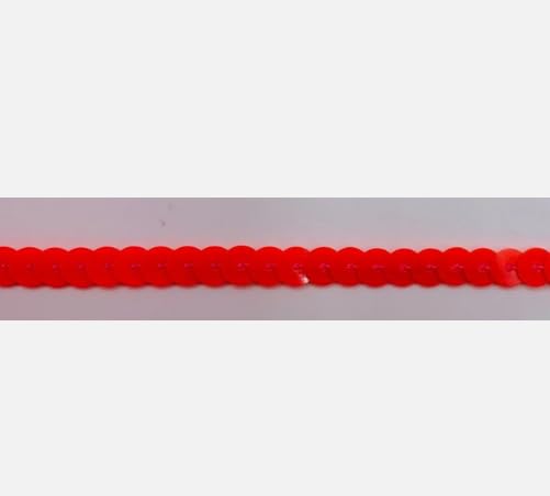 Generic 1 Pcs 1/4 Inch Coral Single Row Sequin Trim for Decorative 24 Yards - Rk8
