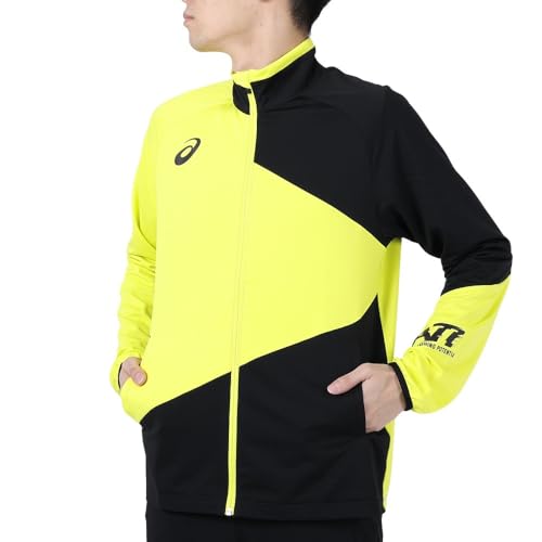 アシックス(ASICS) ジャケット メンズ A77 ニット 2031E360.750 (イエロー×ブラック/L/Men's)