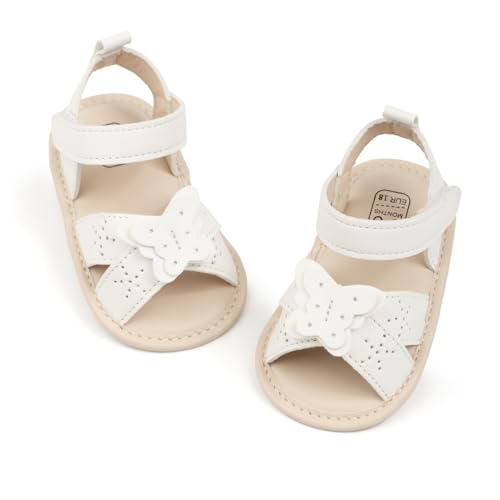 Image of CENCIRILY Infant Baby Girls Boys Sandals Summer Beach Outdoor Bowknot Soft Rubber Sole Toddler Princess Dress Flats Walking Shoes