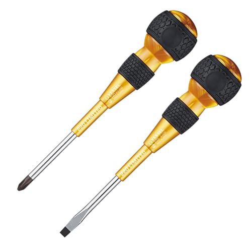 VESSEL 220-2PS-PGL Exclusive Premium Color Ball Grip Driver, Gold