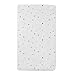 American Baby Company 100% Natural Cotton Value Jersey Knit Fitted Bassinet Sheet, Grey Star and Moon, Soft Breathable, for Boys and Girls