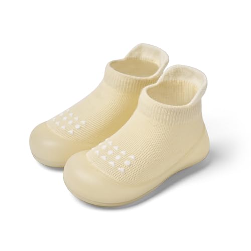 Image of Baby Sock Shoes Baby Walking Shoes Infant Non-Slip Breathable Slippers with Soft Rubber Sole Baby Boys Girls Sneakers