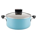 Farberware Smart Control Nonstick Stock Pot/Stockpot with Lid, 6 Quart, Aqua