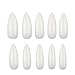 EBANKU 600 Stück Stiletto Nageltips Künstliche Nägel Fingernägel Nagelspitzen Tips Ballerina in 10 Größen, voll Deckend Mittelgroß Scharfe Ende Falsche Nägel Tips für DIY-Nagelkunst und Nagelstudios