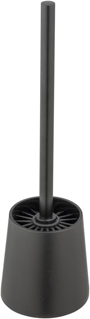WENKO Sortino Silicone Toilet Brush Set Black